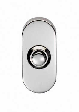 Eurospec Oblong Bell Push SWe1030BSS G316 Polished Stainless Steel